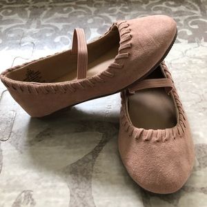 Old Navy toddler girl ballet flats, pink, size 6